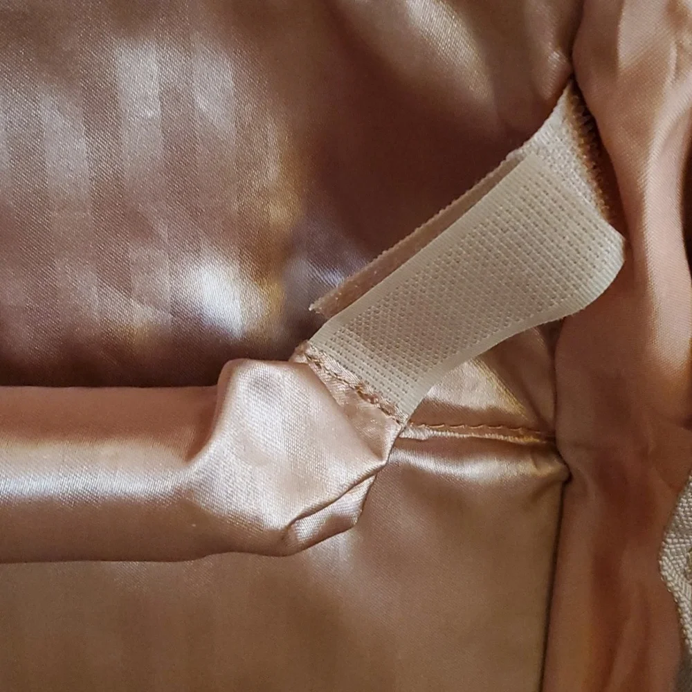 Gold Satin Luggage Garment Bag